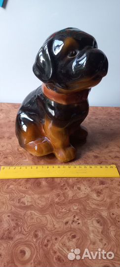 Копилка собака большая, керамика