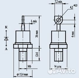 Диод д122-40-10