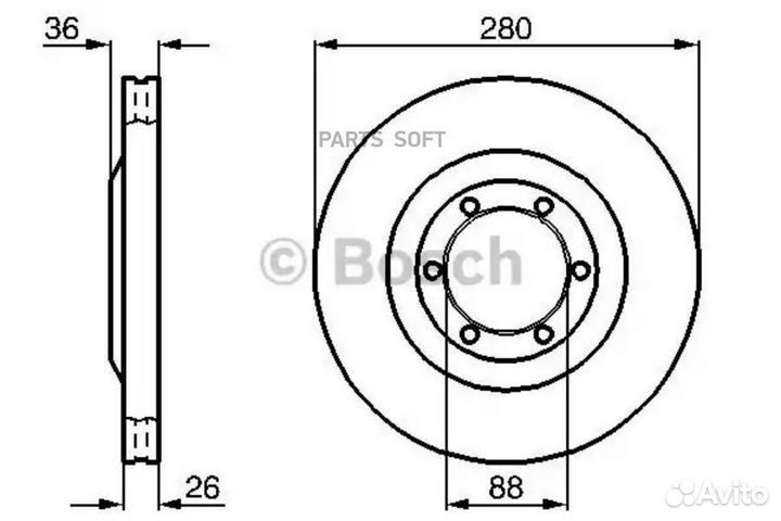 Bosch 0986478437 Тормозной диск