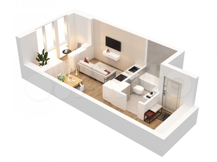 Квартира-студия, 27,8 м², 13/13 эт.