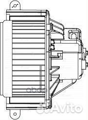Э/вентилятор отоп. для а/м Renault Kangoo II (0