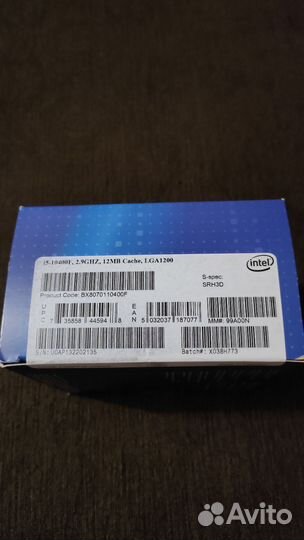 Процессор Intel core i5 10400F BOX