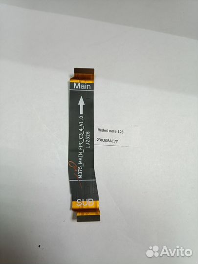 Шлейф xiaomi redmi note 12s Оригинал