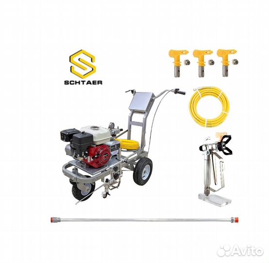 Разметка дороги, машина для нанесения краски