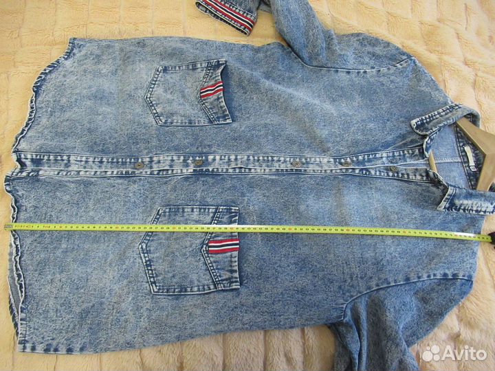 Джинсовая куртка длинная