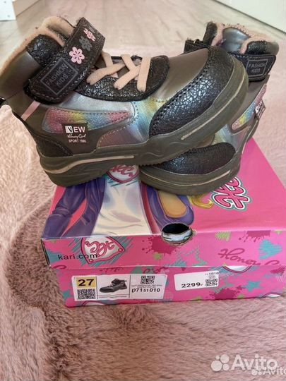 Ботинки для девочки 27 размер