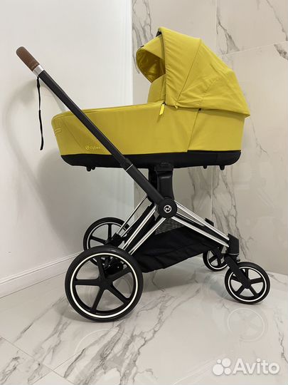 Комплект Cybex Priam Yellow Mustard 3в1 с базой