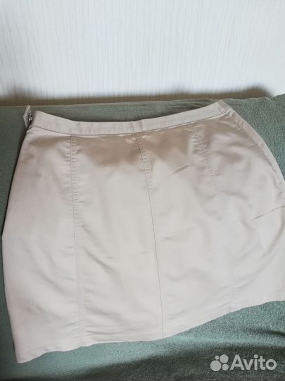 Юбка с запахом летняя бежевая