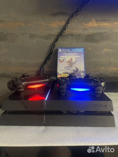 Sony playstation 4+130 игр+ 2 геймпада