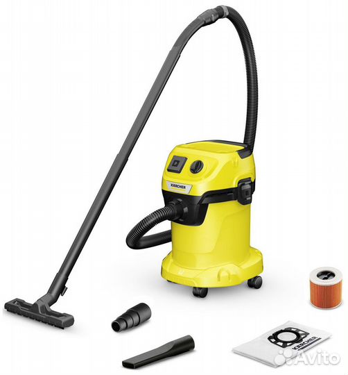 Строительный пылесос karcher wd 3