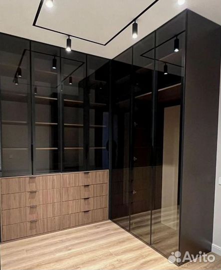 Гардеробная на заказ стильная под ключ