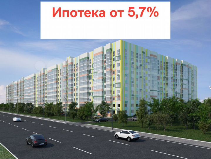 2-к. квартира, 56,7 м², 5/10 эт.