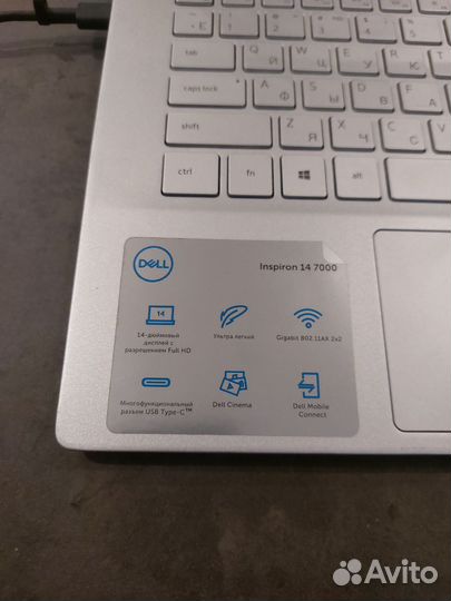 Тонкий ноутбук 14 dell i5 10