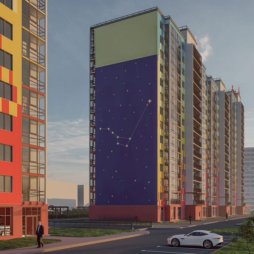 2-к. квартира, 60 м², 2/15 эт.