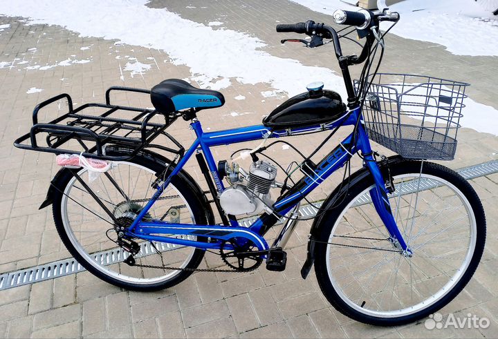 Велосипед с бензиновым мотором