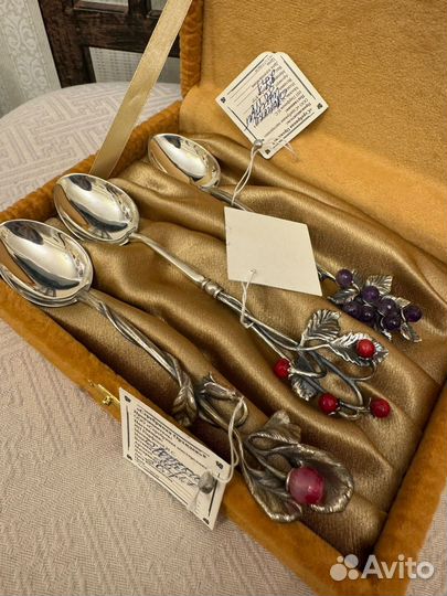 Серебряная чайная ложка 875