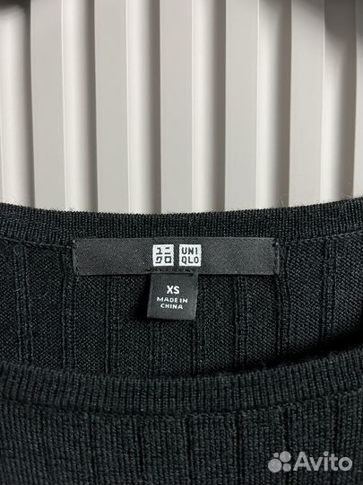 Трикотажное платье uniqlo, XS