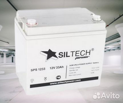 Аккумулятор ибп siltech SPS 1233 12V 33Ah