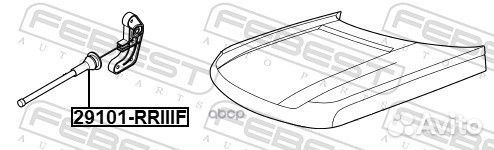 29101-rriii тросик привода открывания замка кап