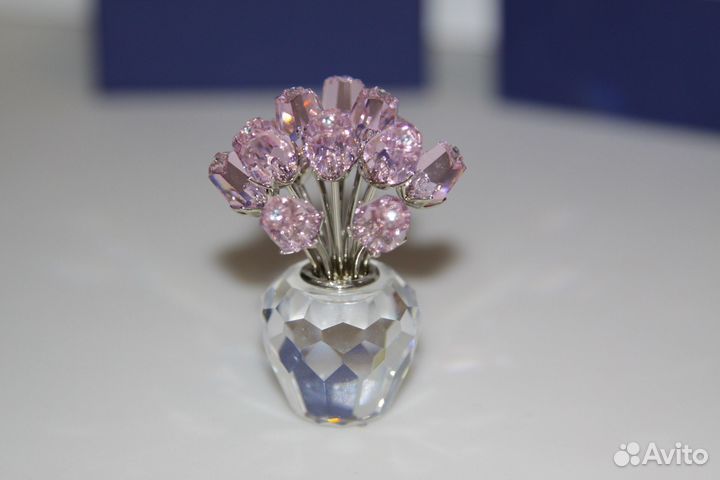 Хрусталь swarovski Ваза с розами