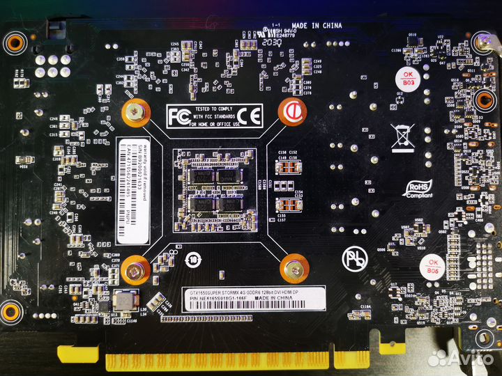 Palit StormX GTX 1650 super 4Gb