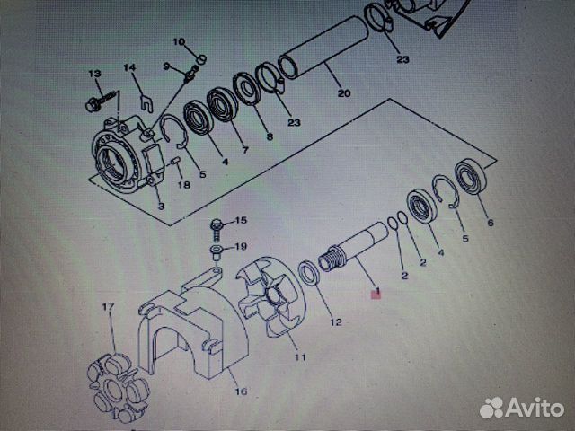 Вал промежуточный гидроцикл Ямаха Yamaha 1800