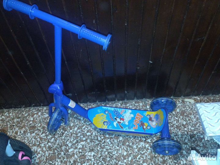 Самокат детский трехколесный бу