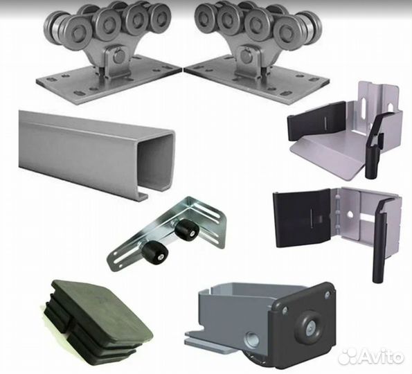 Комплект для откатных ворот alutech неоцинк ш 5,3м