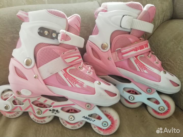 Роликовые коньки детские раздвижные детские