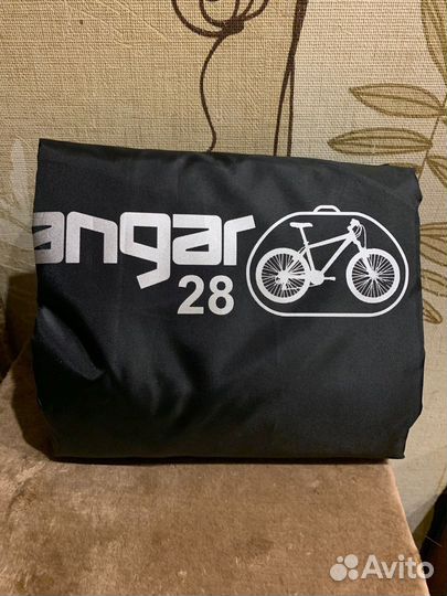 Чехол для велосипеда 190*105 см (черный с голубым)