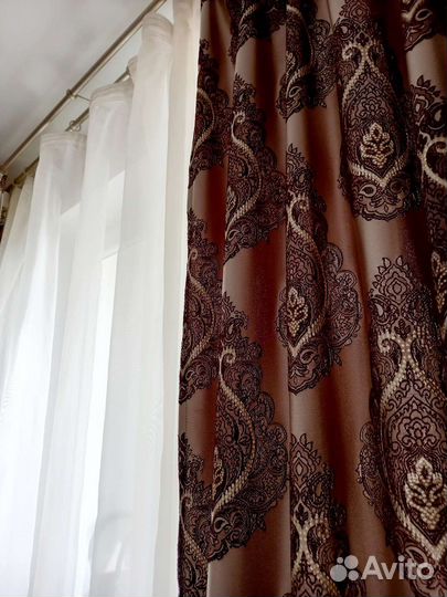 Шторы и тюль в комплекте