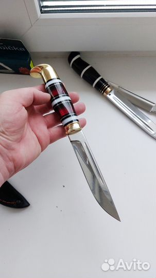 Финка жиганская финский нож на наборном оргстекле