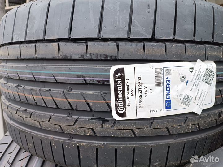 Continental SportContact 6 285/40 R22 и 325/35 R22 114Y