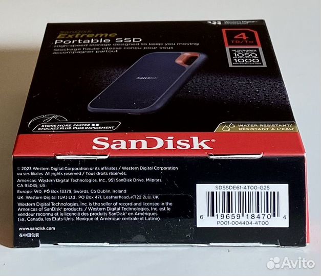 SanDisk Extreme Portable 4TB V2 USB 3.2 Gen 2