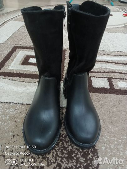 Женские резиновые сапоги