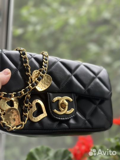 Chanel vip gift сумка с сердечками