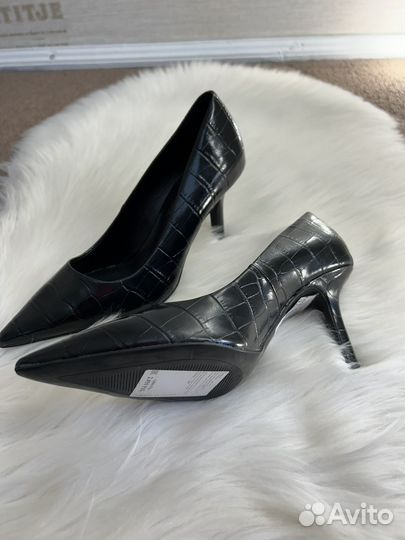 Туфли лодочки черные 36 mango