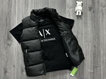 Мужская жилетка Armani Exchange+футболка в подарок