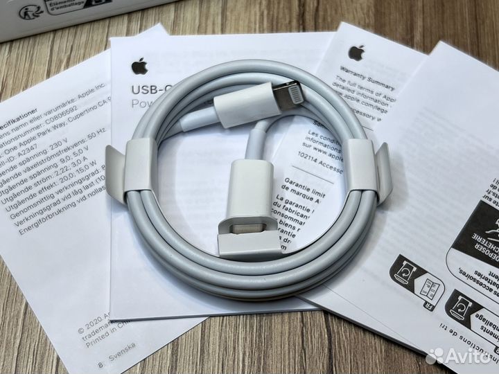 Зарядка на iPhone 20w оригинал, комплект