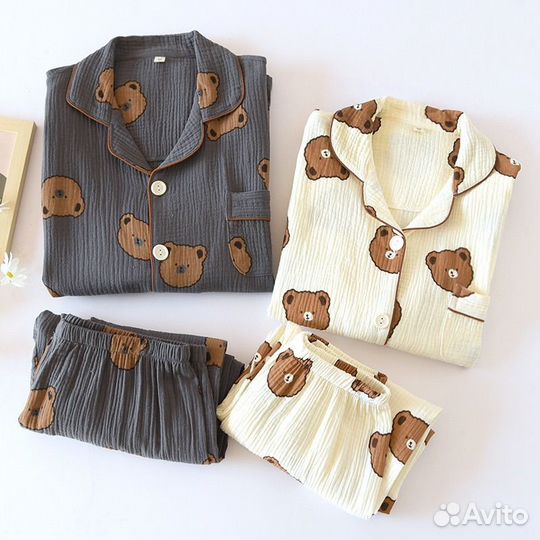 Мужская пижама муслиновая