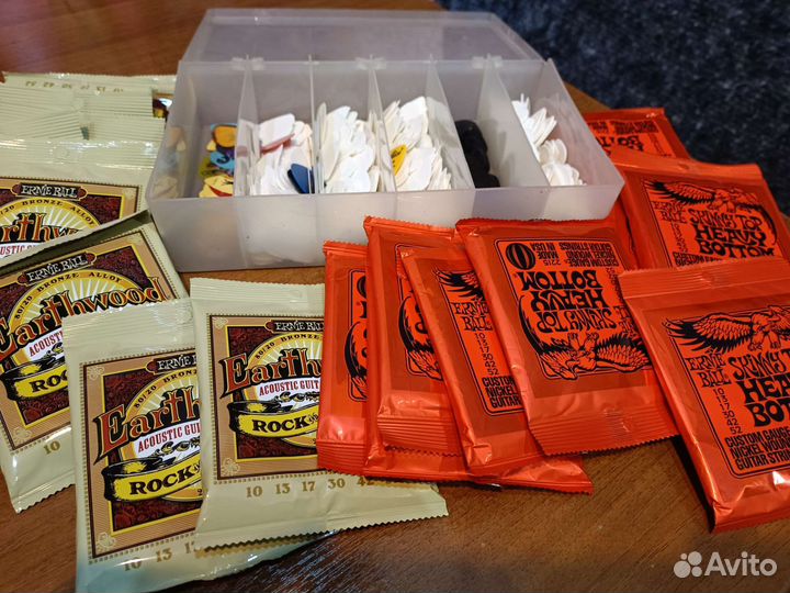 Струны Ernie Ball, для электрогитары и акустики