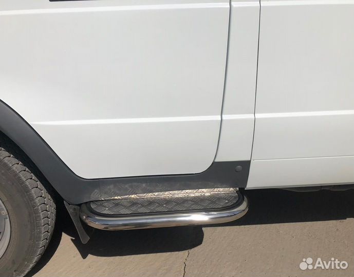 Газ Соболь Пороги с накладным листом