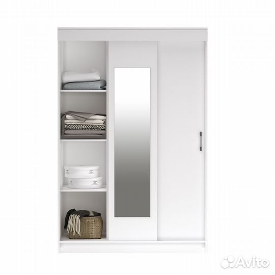 Шкаф купе европа 150х200, Белый трехдверный