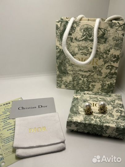 Серьги christian dior Овен