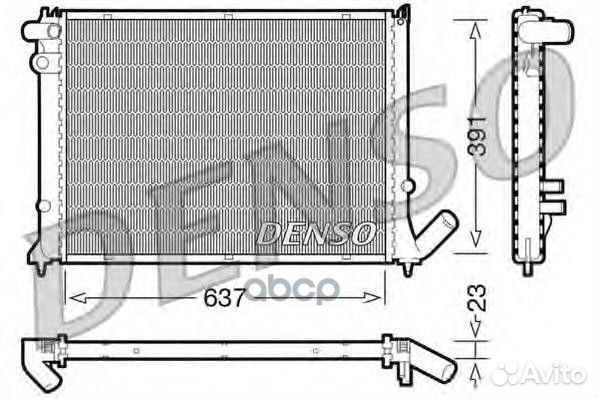 Радиатор двигателя DRM21050 Denso