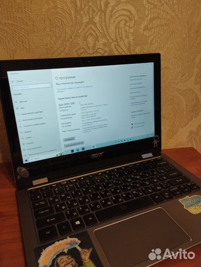Ноутбук acer spin