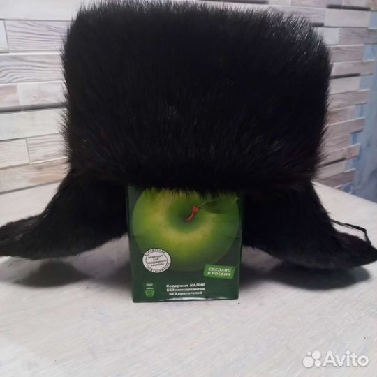 Мужская шапка, мех нутрия