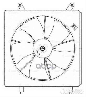 Э/вентилятор охл. для а/м Honda CR-V II (02) 2