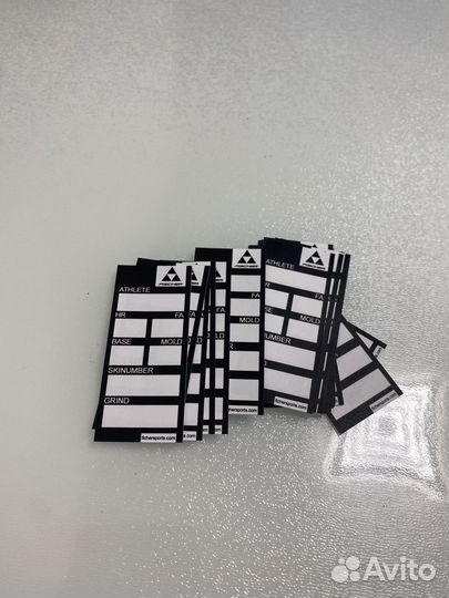 Наклейки сервисные на лыжи fischer