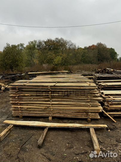 Доска Не обрезная доска липа 3 сорт 50 мм